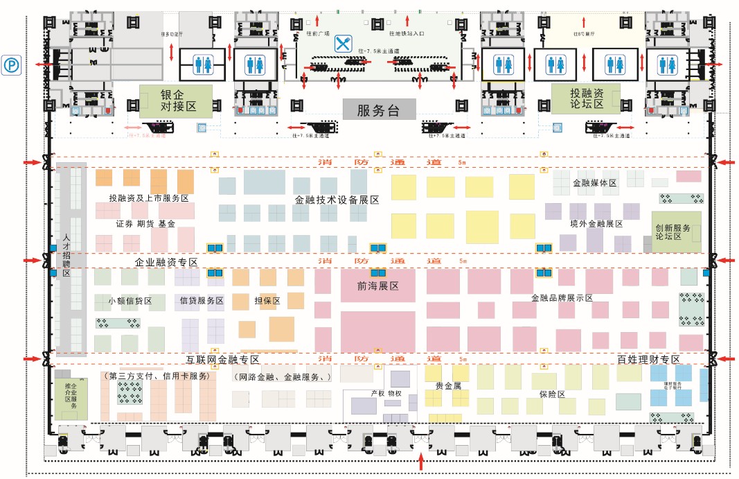 1号馆展位图